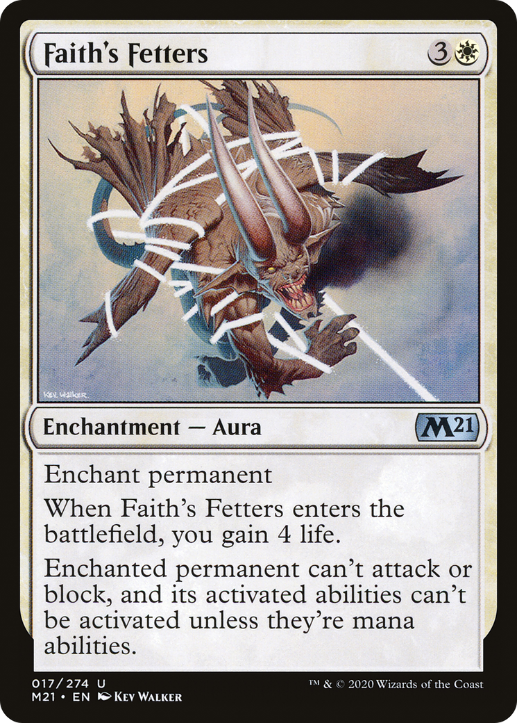 Image of Faith's Fetters (M21-017) - Core Set 2021 Foil