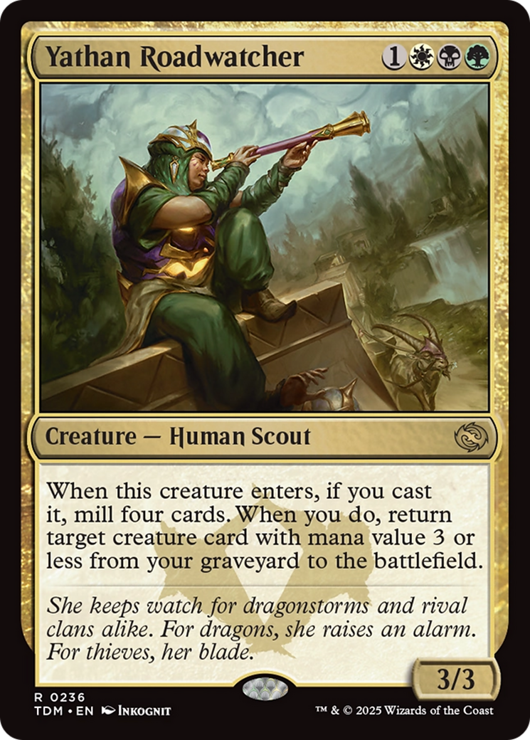 Image of Yathan Roadwatcher (TDM-236) - Tarkir: Dragonstorm Foil