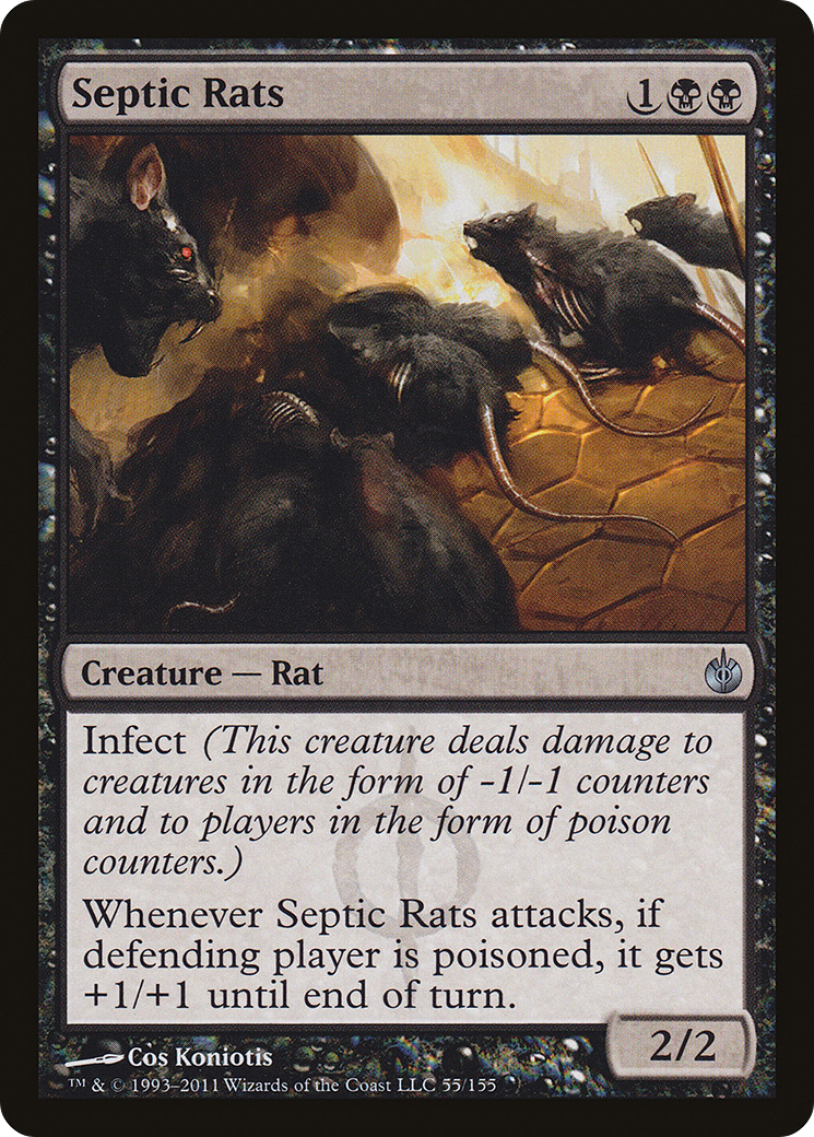 Image of Septic Rats (MBS-055) - Mirrodin Besieged Foil