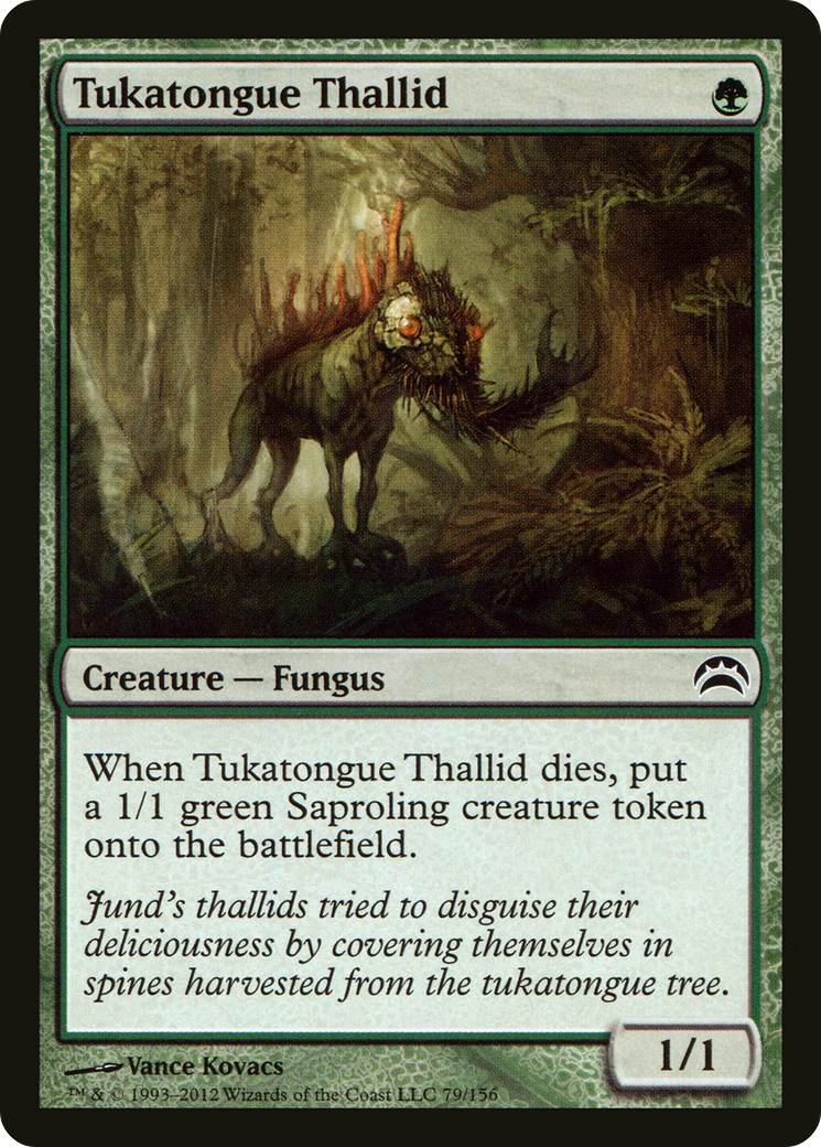 Image of Tukatongue Thallid (PC2-079) - Planechase 2012 Foil
