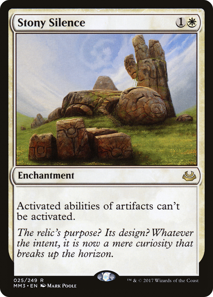 Image of Stony Silence (MM3-025) - Modern Masters 2017 Foil