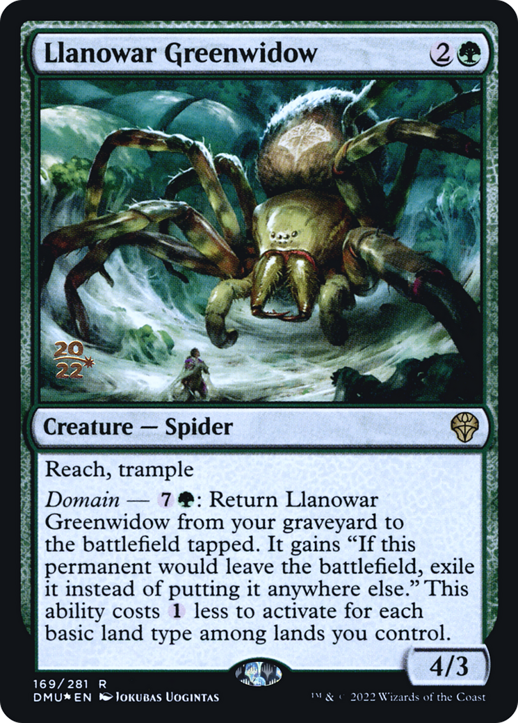Image of Llanowar Greenwidow (PRE-169) - Dominaria United Promos Foil