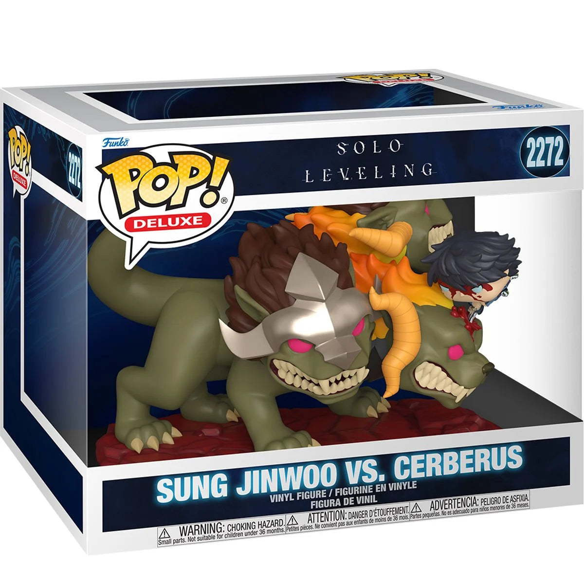 Image of Solo Leveling Jinwoo Vs. Cerberus Deluxe Funko Pop! Vinyl Figure #2272