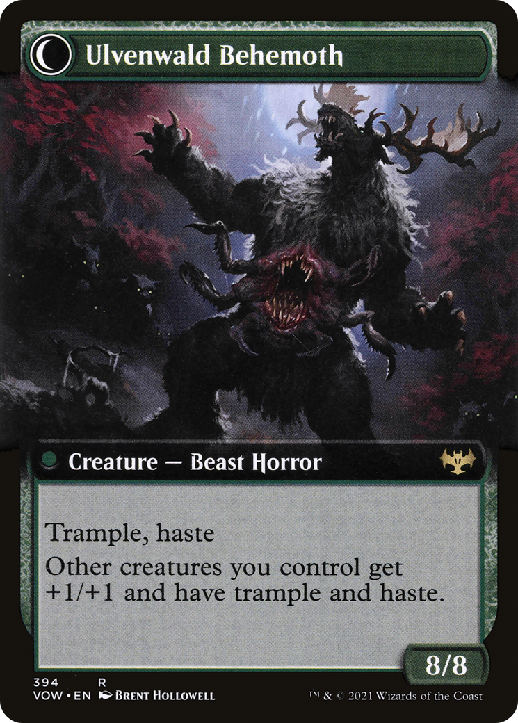 Image of Ulvenwald Oddity (Extended Art) (VOW-394) - Innistrad: Crimson Vow: (Extended Art, Double Faced Transform)