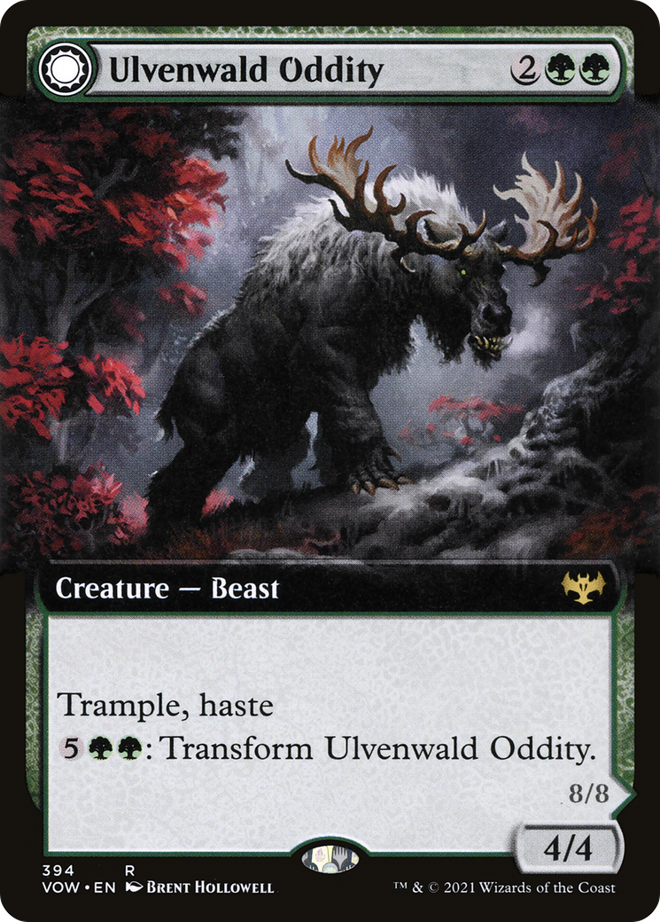 Image of Ulvenwald Oddity (Extended Art) (VOW-394) - Innistrad: Crimson Vow: (Extended Art, Double Faced Transform)