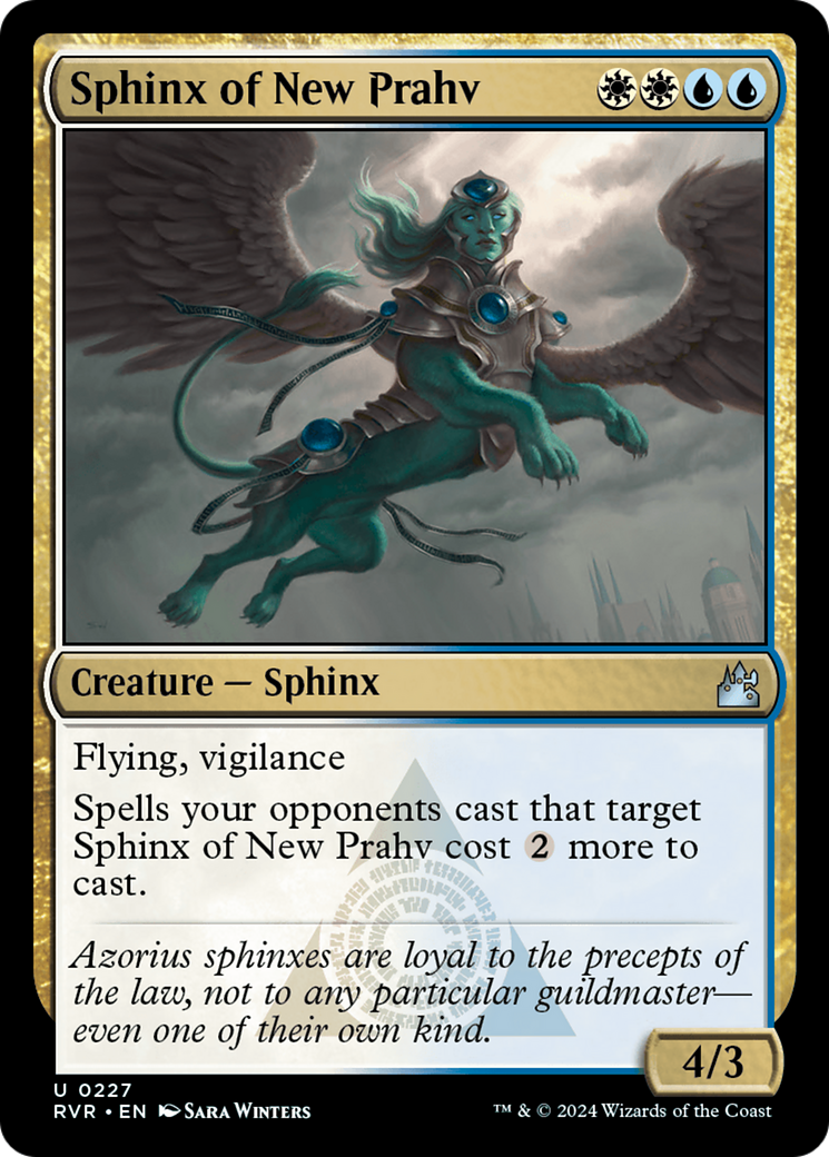 Image of Sphinx of New Prahv (RVR-227) - Ravnica Remastered Foil
