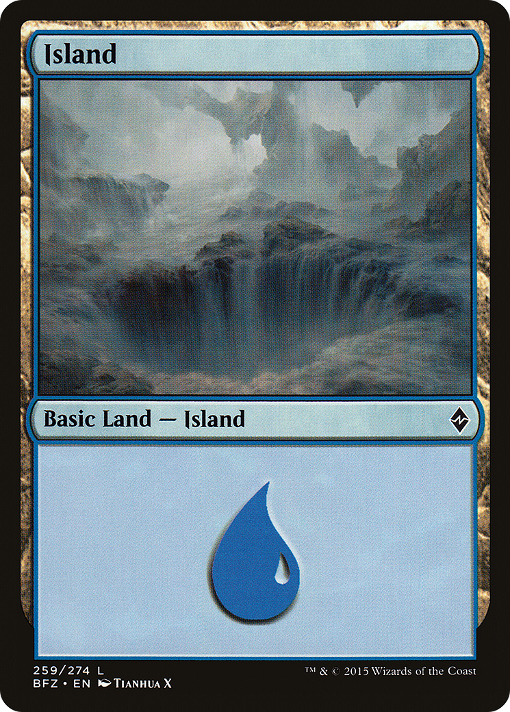 Image of Island (259) (BFZ-259A) - Battle for Zendikar