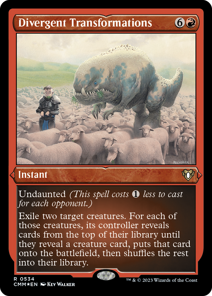 Image of Divergent Transformations (CMM-534) - Commander Masters Etched Foil