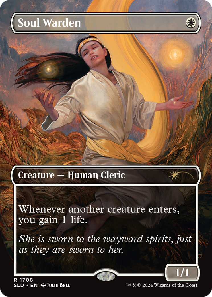 Image of Soul Warden (SLD-1708) - Secret Lair Drop (Borderless) Foil
