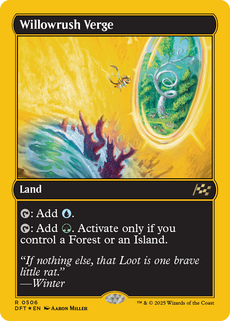 Image of Willowrush Verge (First-Place Foil) (DFT-506) - Aetherdrift Foil
