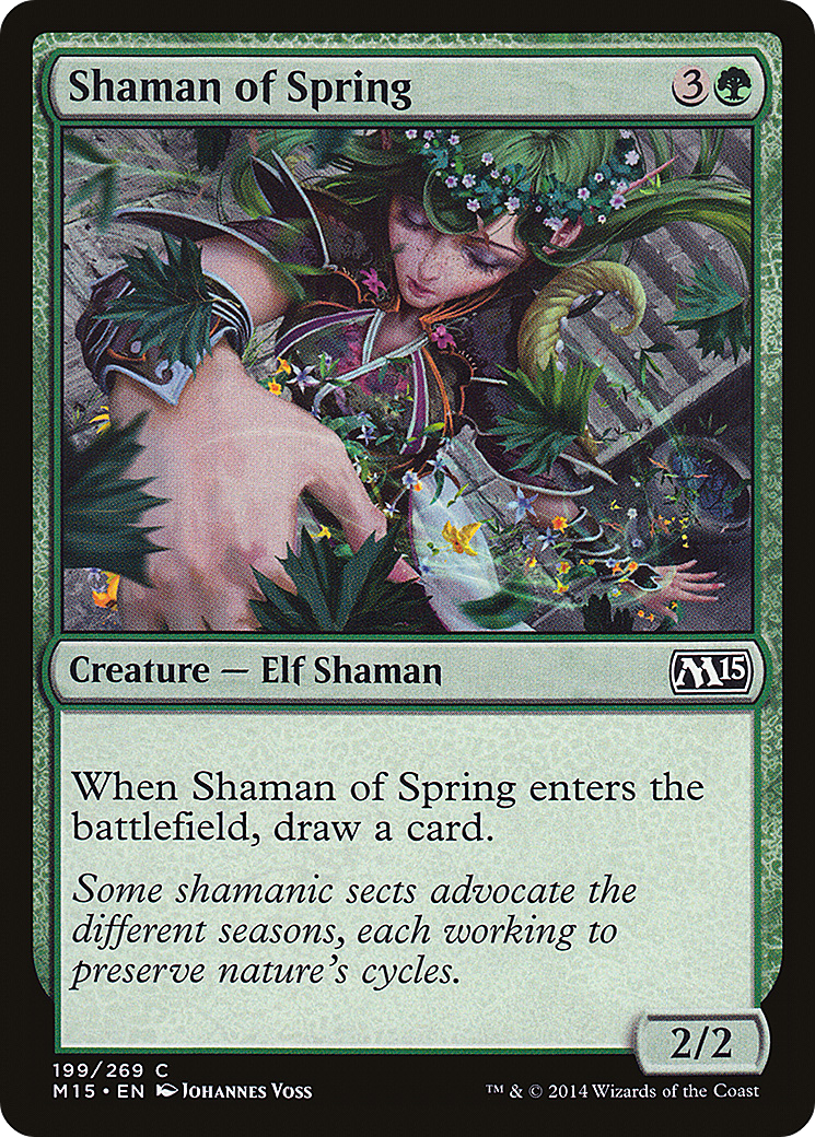 Image of Shaman of Spring (M15-199) - Magic 2015 Foil