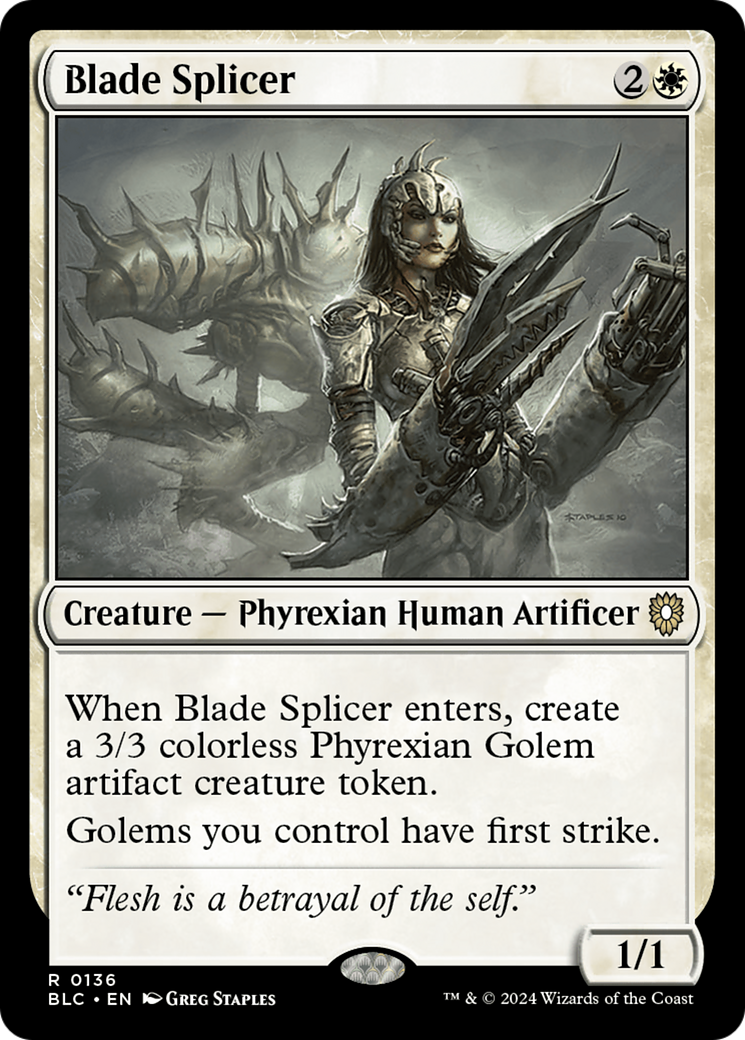 Image of Blade Splicer (BLC-136) - Bloomburrow Commander