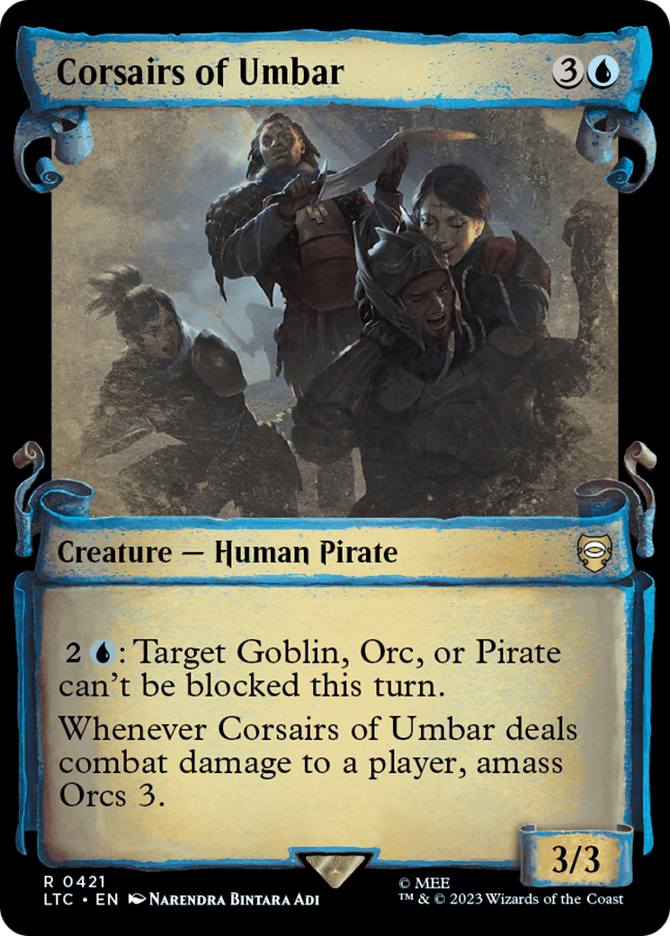 Image of Corsairs of Umbar (Showcase Scrolls) (LTC-421) - Tales of Middle-earth Commander: (Showcase) Foil