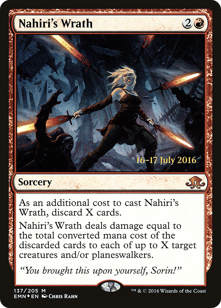 Image of Nahiri's Wrath (PRE-137) - Eldritch Moon Promos Foil