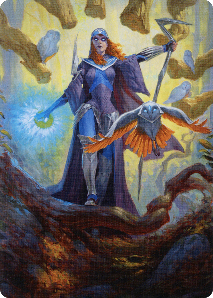 Image of Kasmina, Enigma Sage // Kasmina, Enigma Sage (ASTX-029) - Strixhaven Art Series (Borderless)