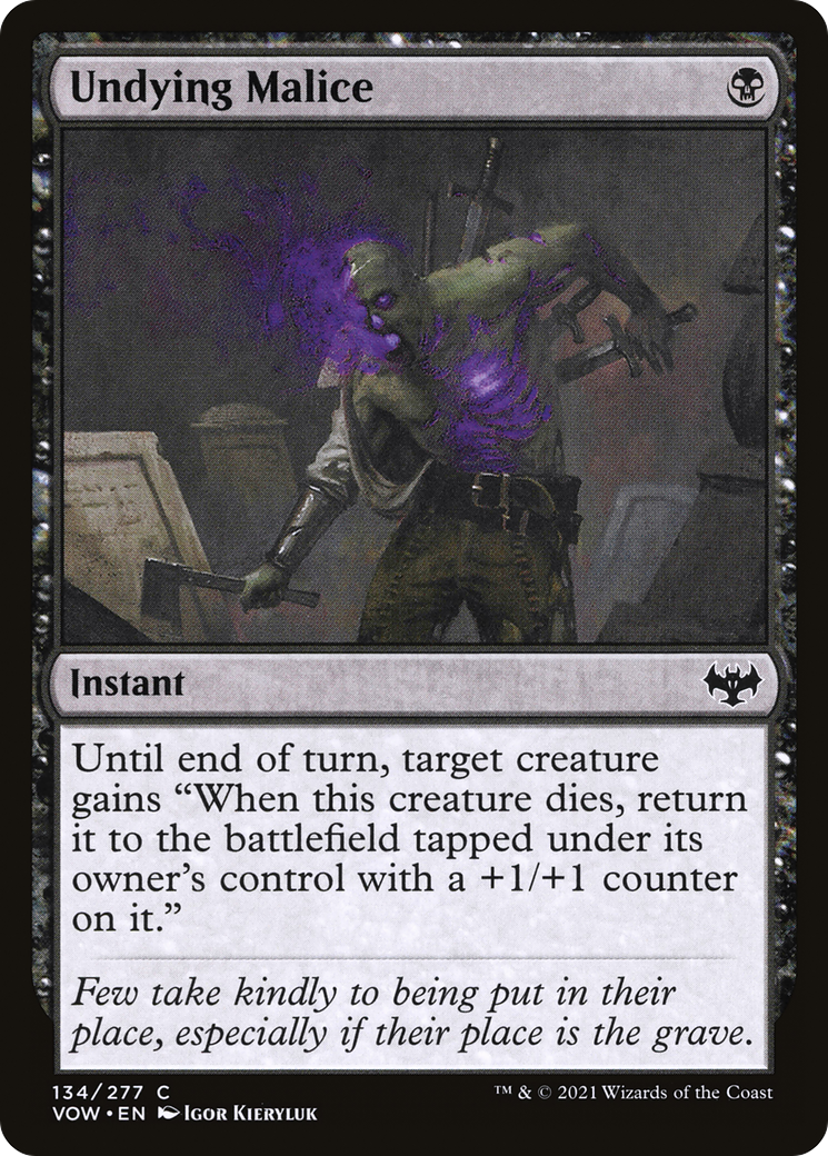 Image of Undying Malice (VOW-134) - Innistrad: Crimson Vow
