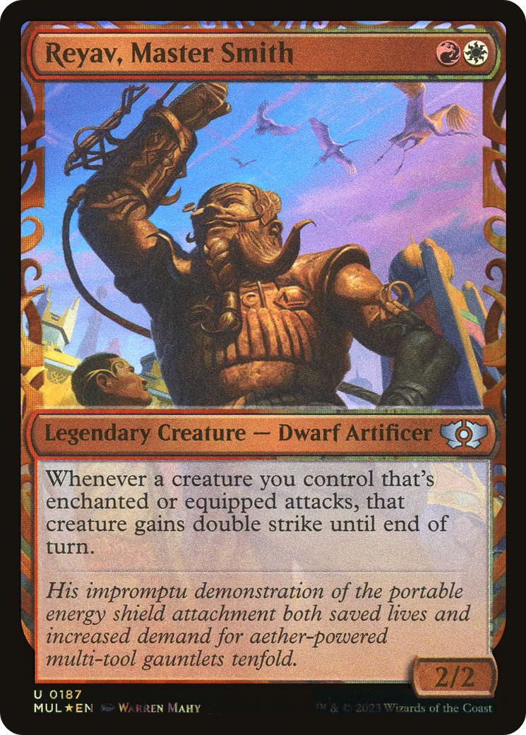 Image of Reyav, Master Smith (Halo Foil) (MUL-187) - Multiverse Legends: (Showcase) Foil