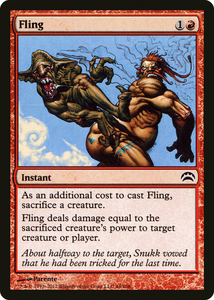 Image of Fling (PC2-044) - Planechase 2012 Foil