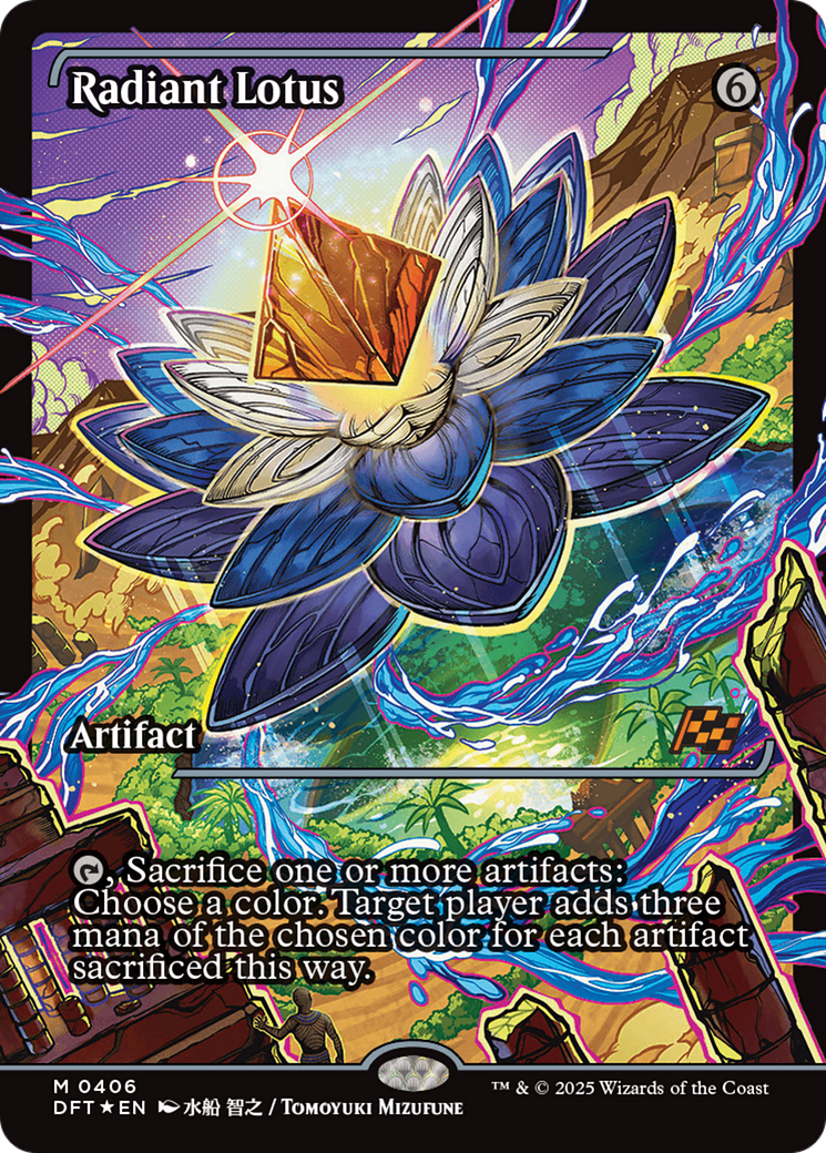 Image of Radiant Lotus (Showcase) (DFT-406) - Aetherdrift: (Showcase) Foil