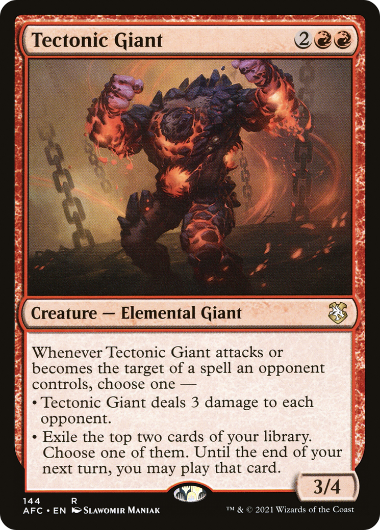 Image of Tectonic Giant (AFC-144) - Forgotten Realms Commander