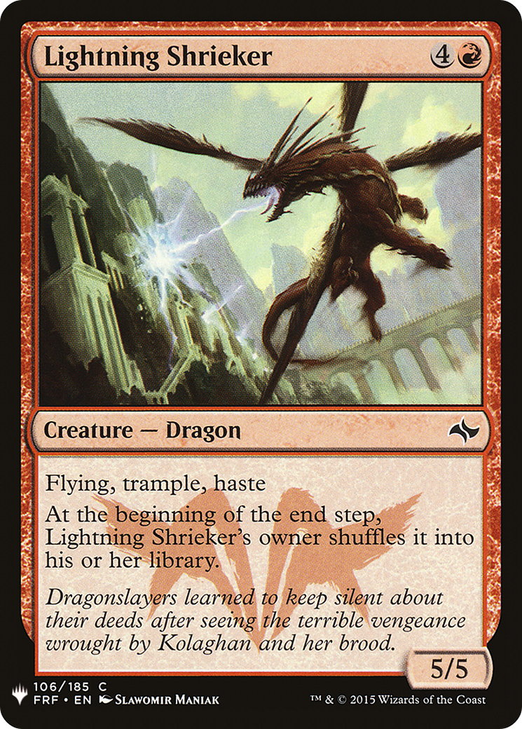 Image of Lightning Shrieker (LIST-106) - The List