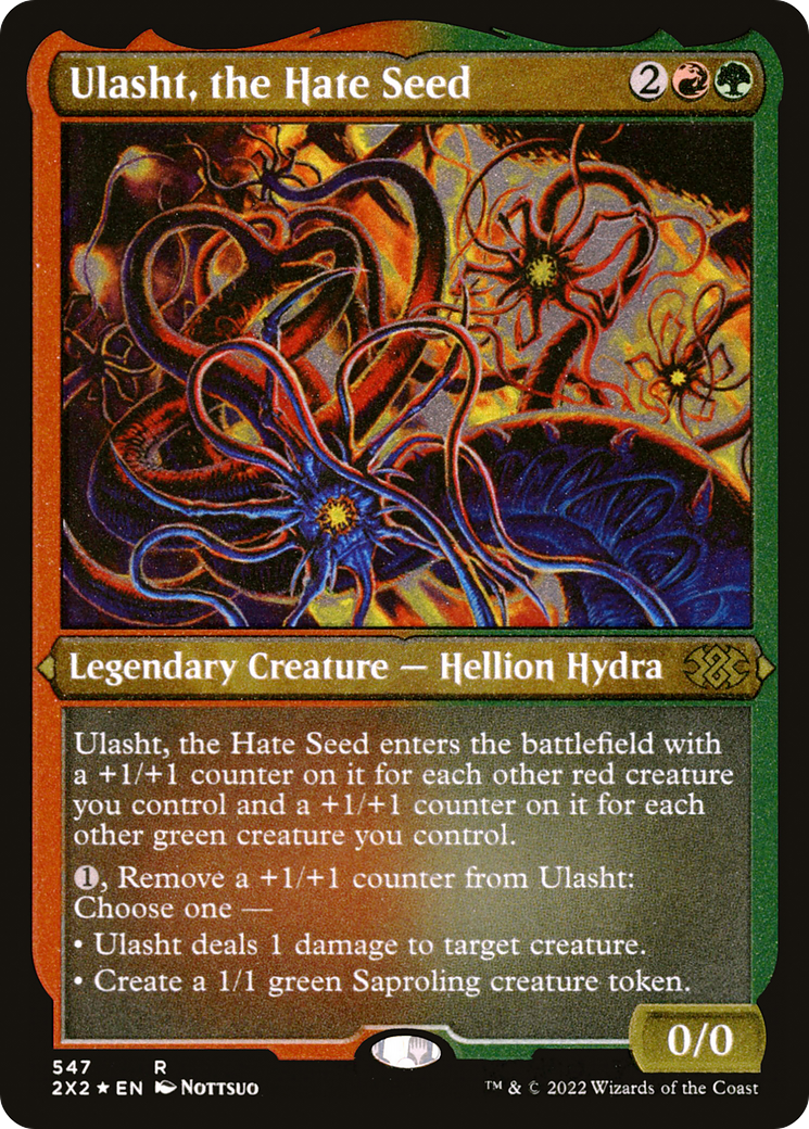 Image of Ulasht, the Hate Seed (2X2-547) - Double Masters 2022 Foil