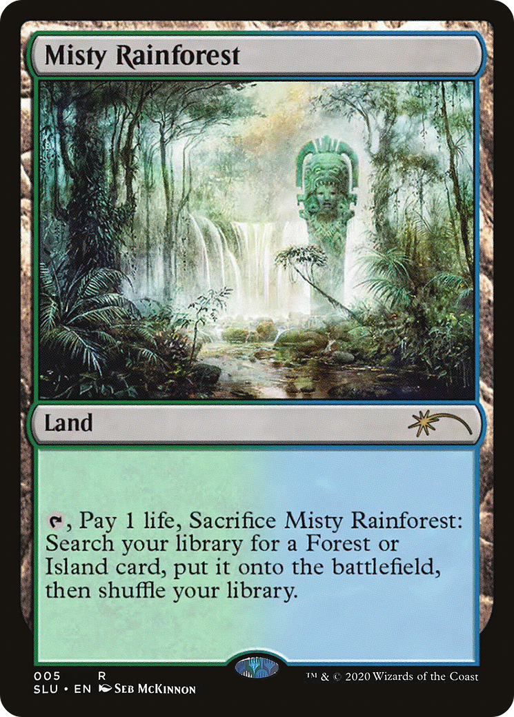 Image of Misty Rainforest (SLU-005) - Secret Lair: Ultimate Edition