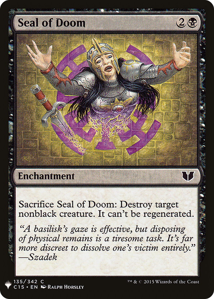 Image of Seal of Doom (LIST-135) - The List