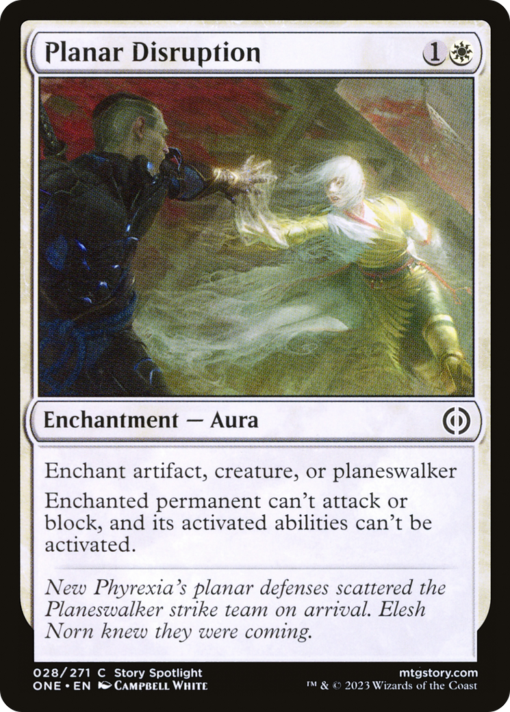 Image of Planar Disruption (ONE-028) - Phyrexia: All Will Be One Foil