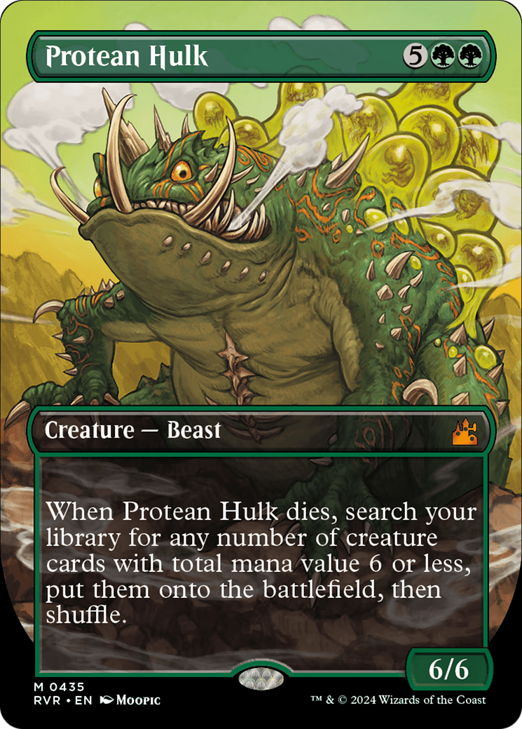 Image of Protean Hulk (Anime Borderless) (RVR-435) - Ravnica Remastered (Borderless) Foil