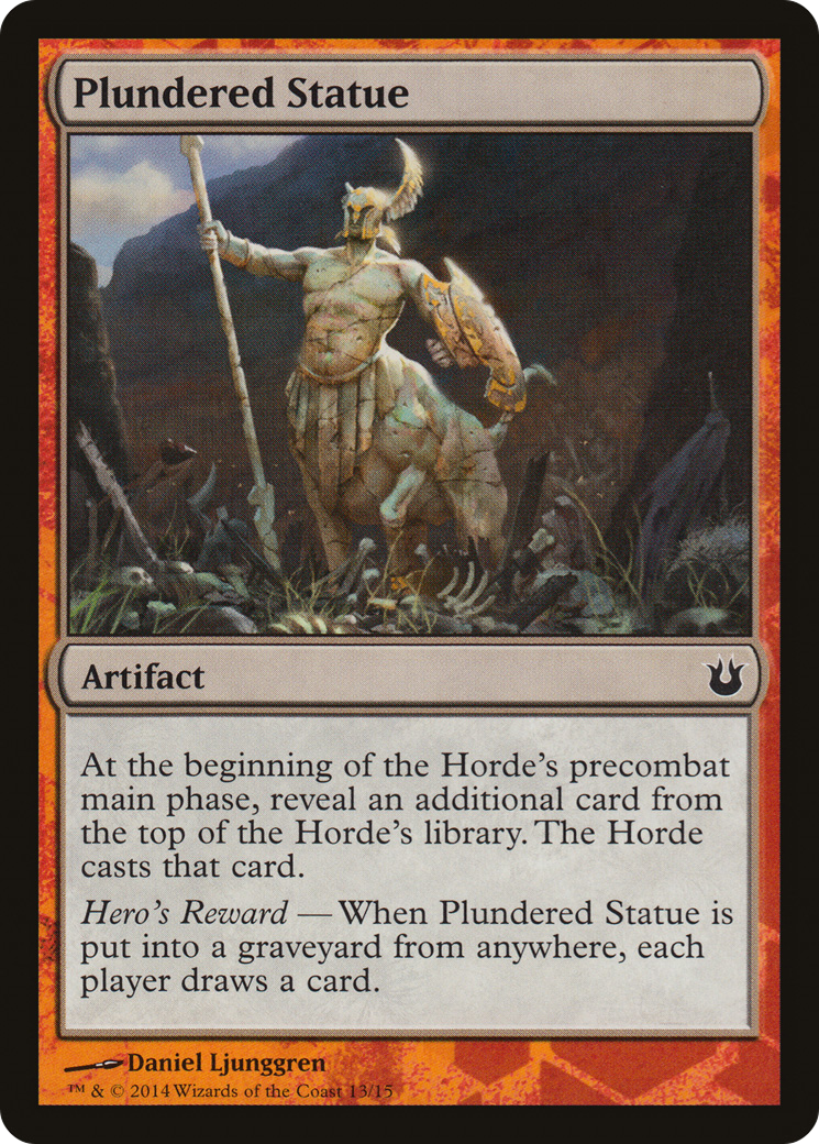 Image of Plundered Statue (HERO-) - Battle the Horde
