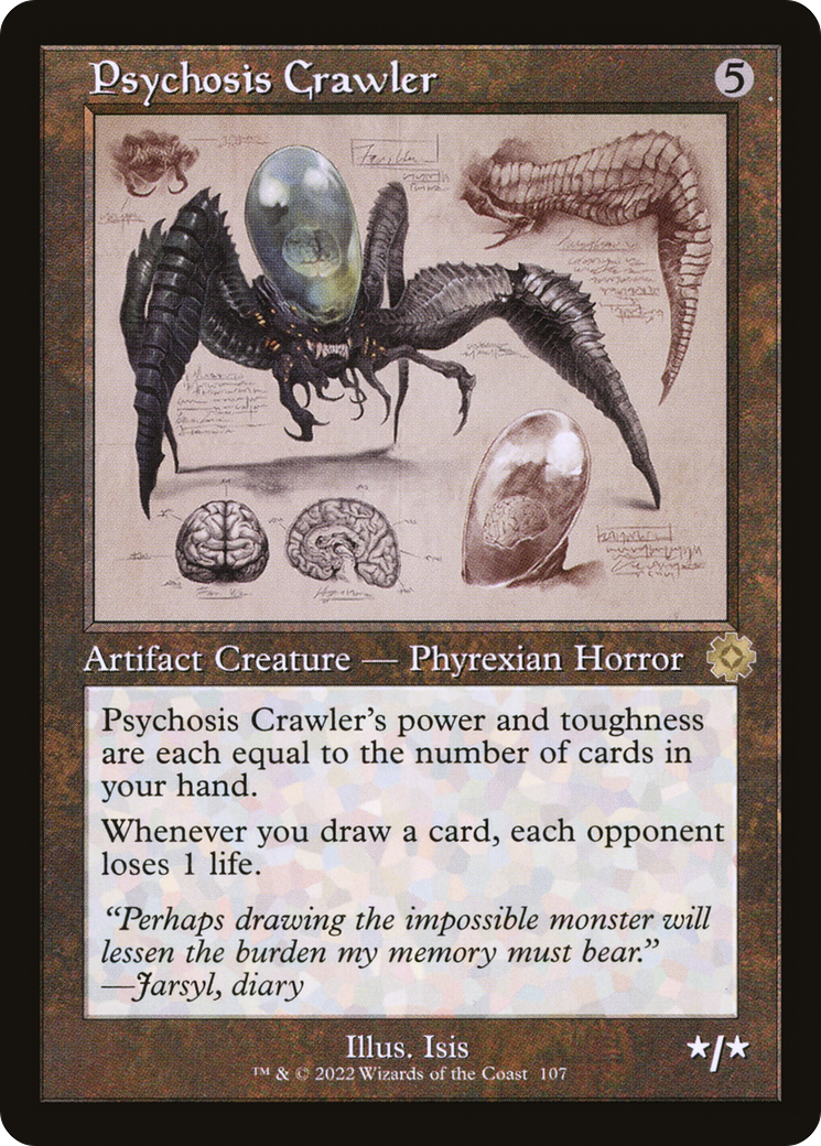 Image of Psychosis Crawler (Schematic) (BRR-107) - The Brothers' War Retro Artifacts