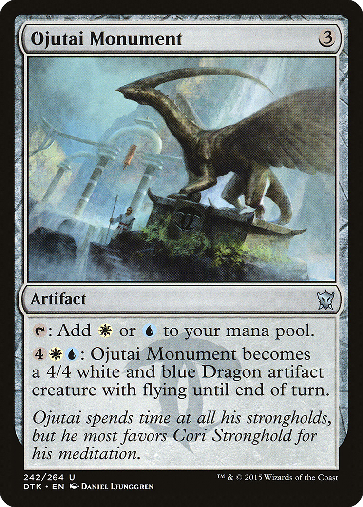 Image of Ojutai Monument (DTK-242) - Dragons of Tarkir Foil
