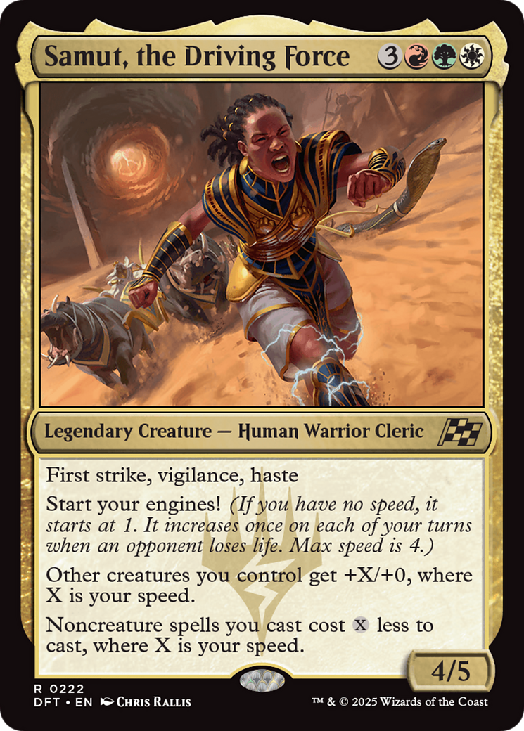 Image of Samut, the Driving Force (DFT-222) - Aetherdrift Foil