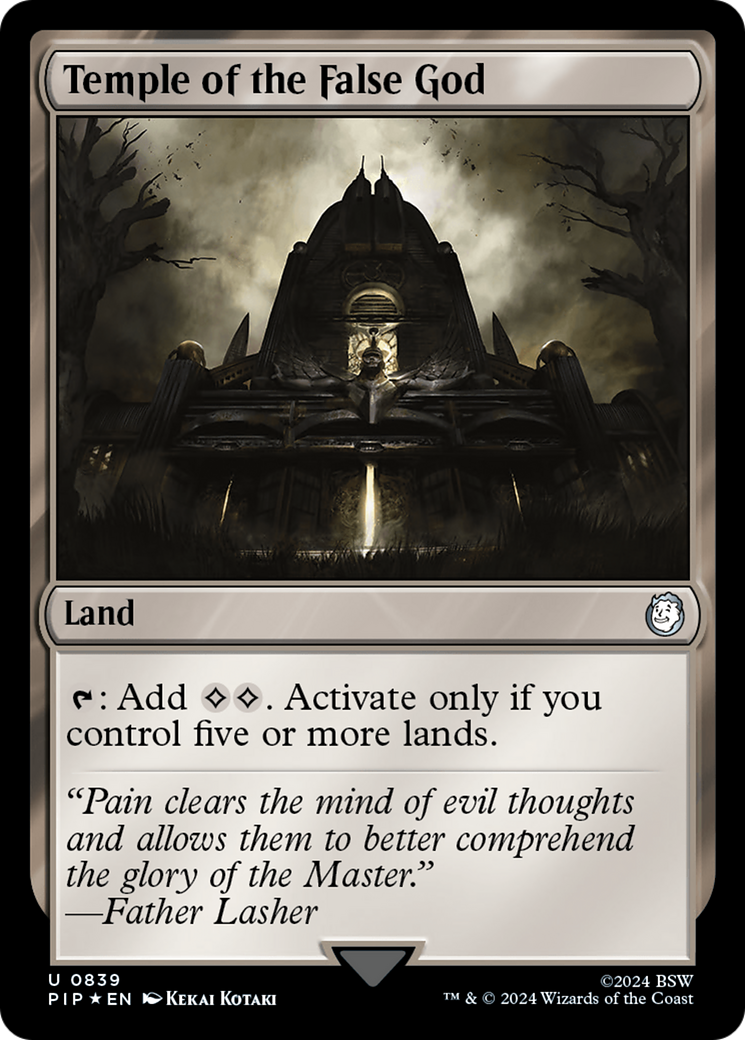 Image of Temple of the False God (Surge Foil) (PIP-839) - Fallout Foil