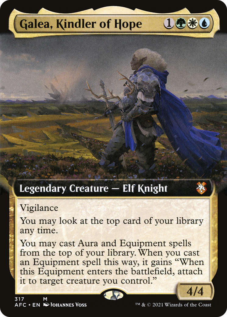 Image of Galea, Kindler of Hope (Extended Art) (AFC-317) - Forgotten Realms Commander: (Extended Art)