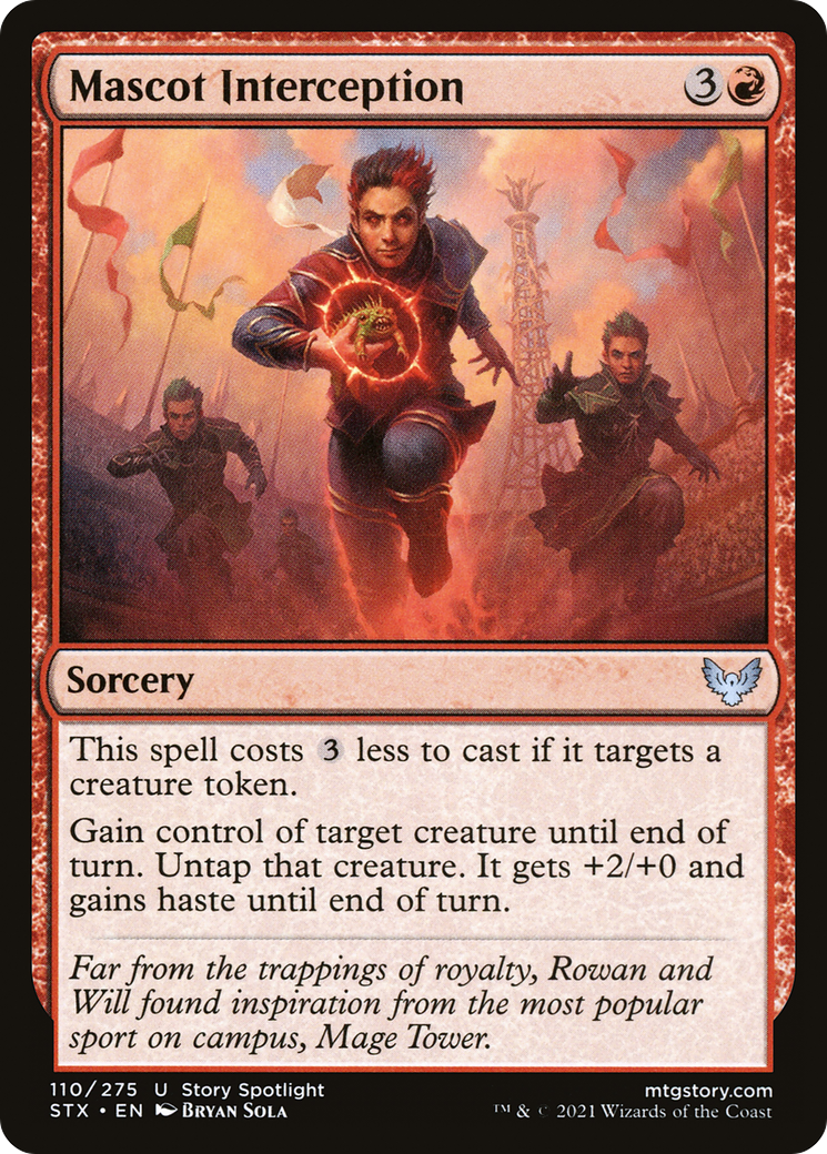 Image of Mascot Interception (STX-110) - Strixhaven: School of Mages Foil
