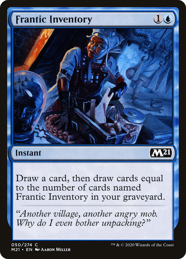 Image of Frantic Inventory (M21-050) - Core Set 2021 Foil