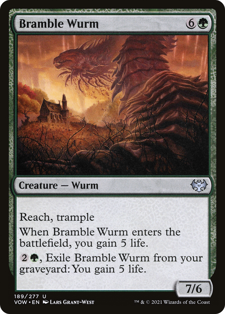 Image of Bramble Wurm (VOW-189) - Innistrad: Crimson Vow