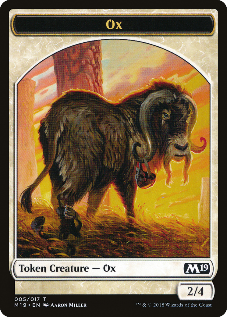 Image of Ox Token (M19-005) - Core Set 2019 Tokens