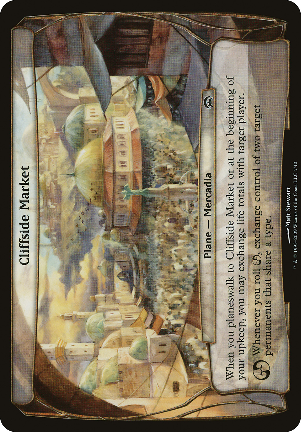 Image of Cliffside Market (Planechase) (OVER-) - Planechase Planes