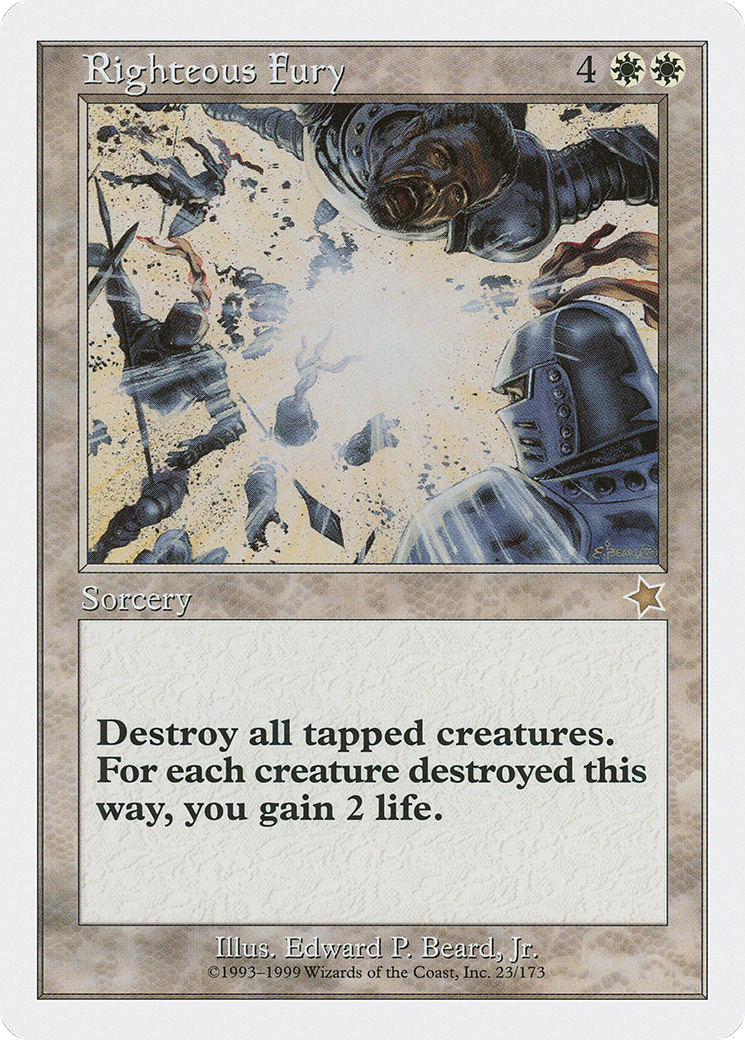 Image of Righteous Fury (S99-023) - Starter 1999