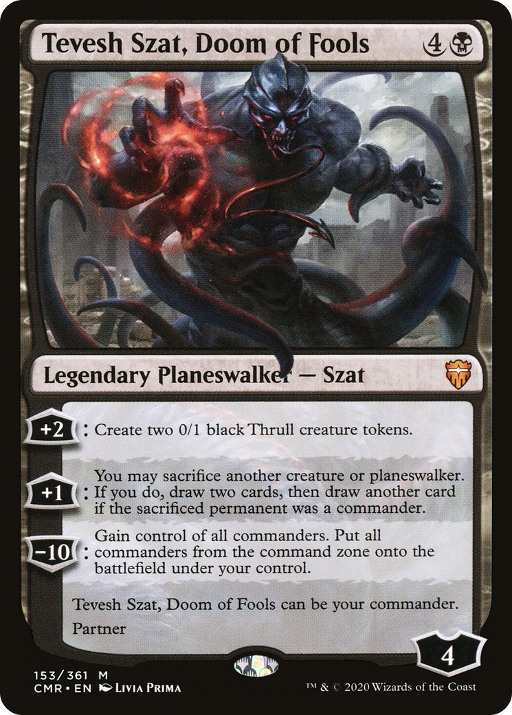 Image of Tevesh Szat, Doom of Fools (CMR-153) - Commander Legends