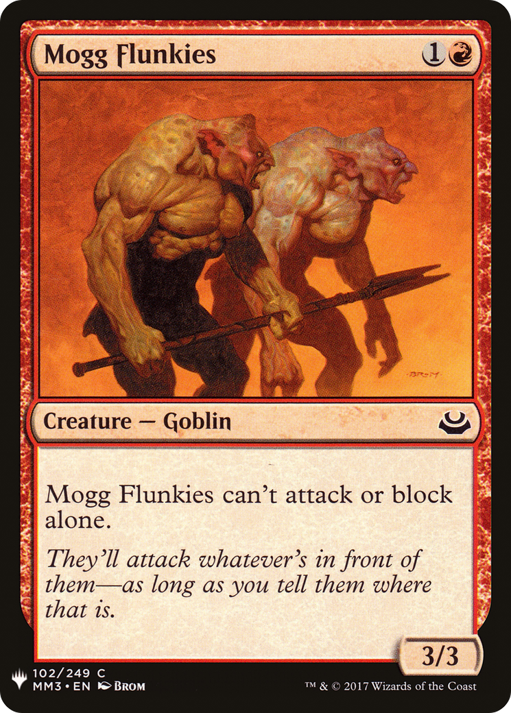 Image of Mogg Flunkies (LIST-102) - The List