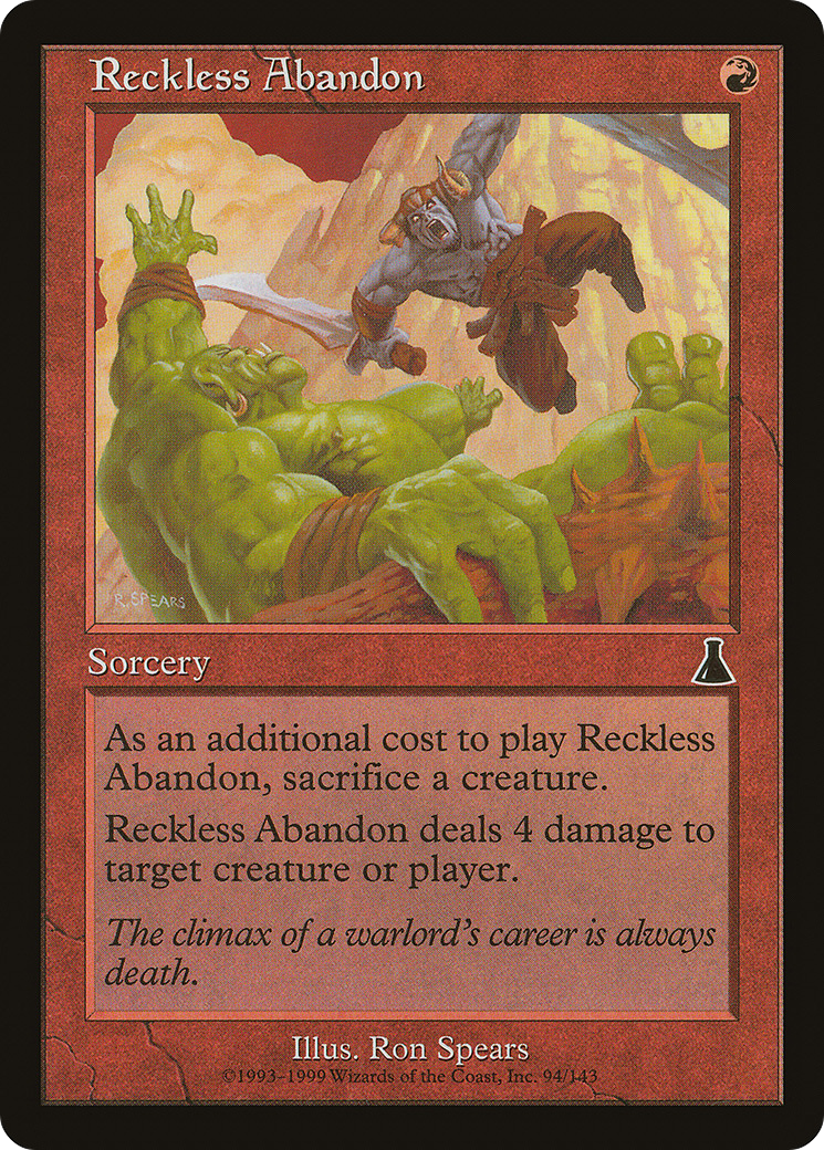 Image of Reckless Abandon (UDS-094) - Urza's Destiny