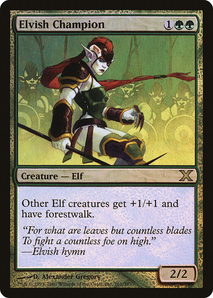 Image of Elvish Champion (10E-261★) - Tenth Edition Foil