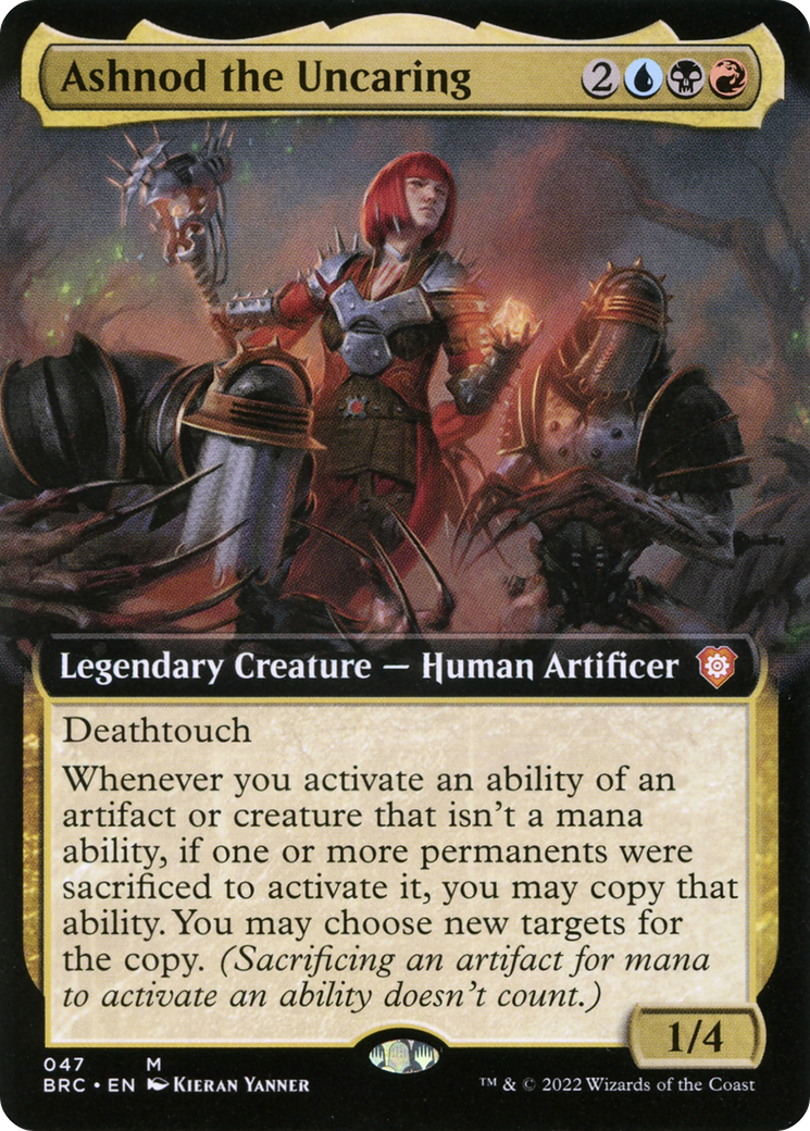 Image of Ashnod the Uncaring (Extended Art) (BRC-047) - The Brothers' War Commander: (Extended Art) Foil
