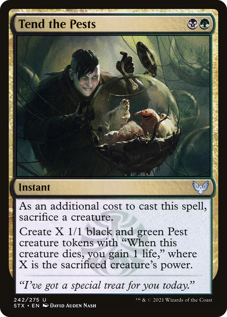 Image of Tend the Pests (STX-242) - Strixhaven: School of Mages Foil
