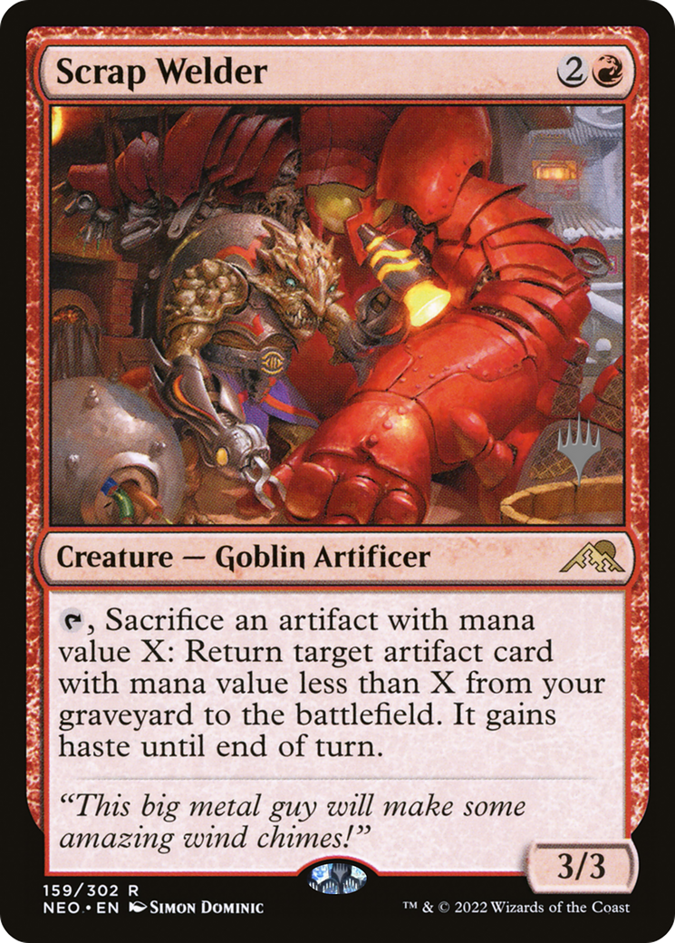 Image of Scrap Welder (PPNEO-159) - Kamigawa: Neon Dynasty Promos Foil
