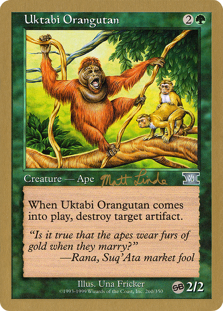 Image of Uktabi Orangutan - 1999 Matt Linde (6ED) (SB) (WCD-) - World Championship Decks 1999